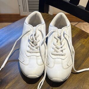 White Lace-Up No Limit Cheerleading Sneakers